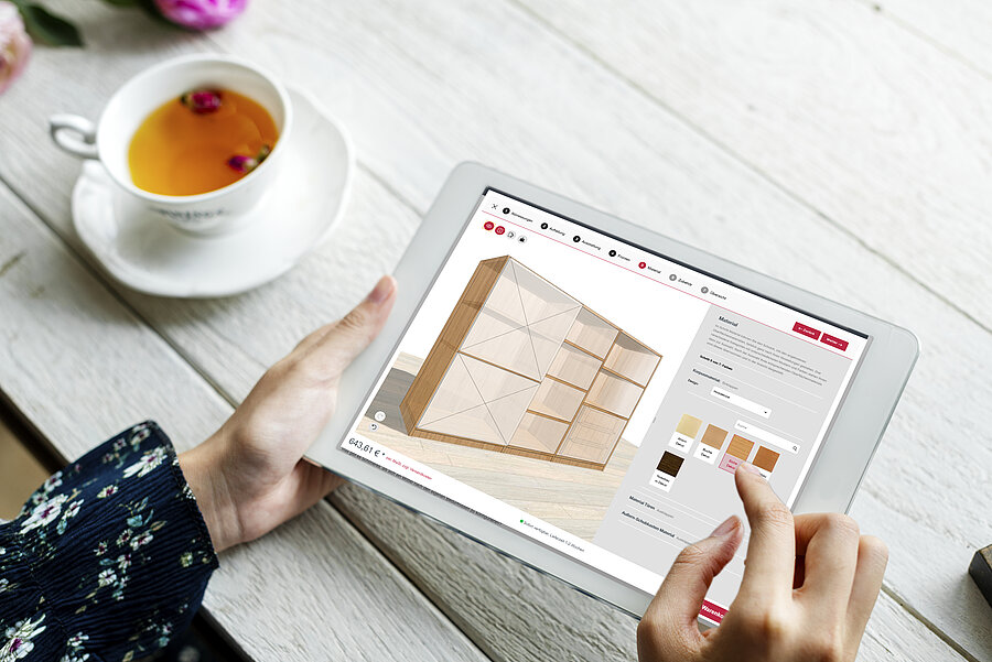 myShop Responsive Design auf Tablet 